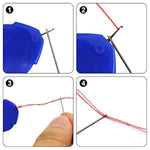 Needle Threaders, Needle Threader Tool, Needle Threaders For Hand Sewing With Clear Box, Simple Needle Threader Great For Needle Work, Sewing Machine, Embroidery, Cross-Stitch, 5 Colors Random