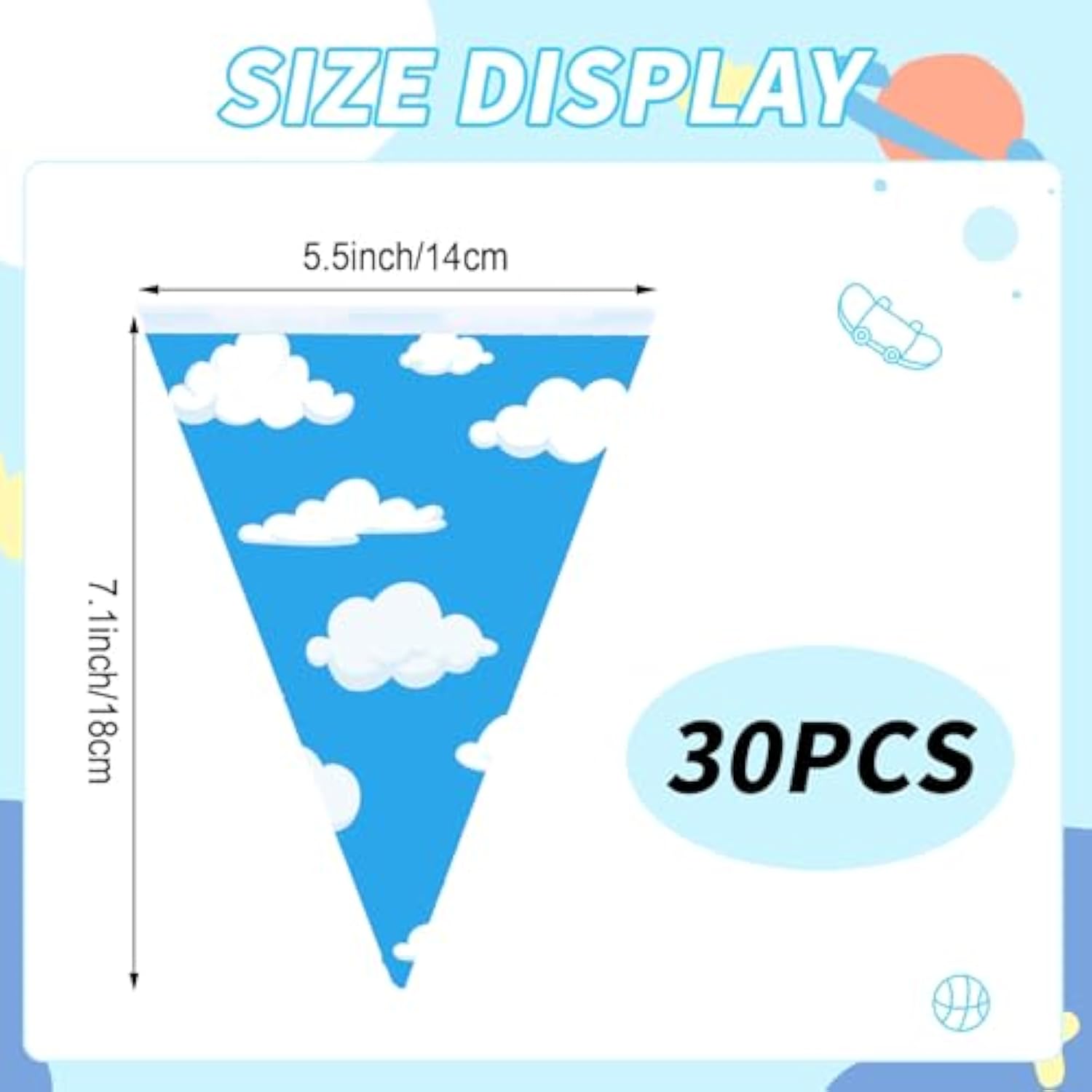 Cartoon Story Birthday Party Decorations Red Blue Yellow Cartoon Story Pennant Banners Flags Fabric String Triangle Bunting Garland For Baby Shower Birthday Party Decorations