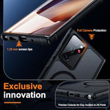 For Samsung Galaxy Note 20 Magnetic Case - [Compatible With Magsafe Accessory][Military Drop Protection] Soft Tpu Bumper + Translucent Matte Back Cover For Note 20, Matte Black