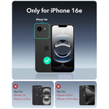Esr For 16E Case, Compatible With Magsafe, Shockproof -Grade Protection, Magnetic Phone Case For 16E Case, Classic Hybrid Case (Halolock),Clear