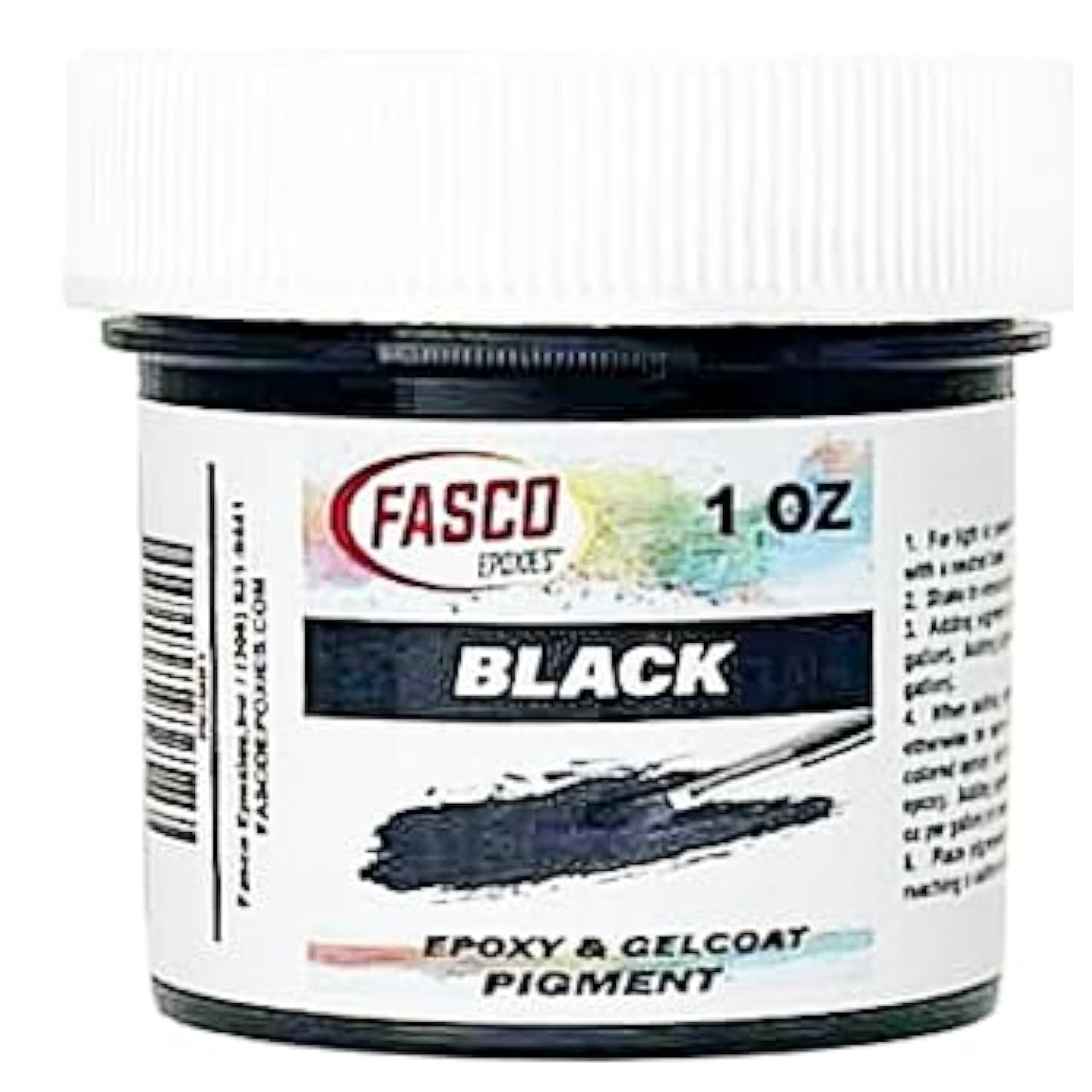 Black Pigment For Epoxy Resin & Gelcoat – Concentrated Colorant - 1 Oz