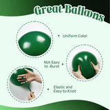 60pcs Green and Black Balloons 12inch with Dark Green Gold Balloons