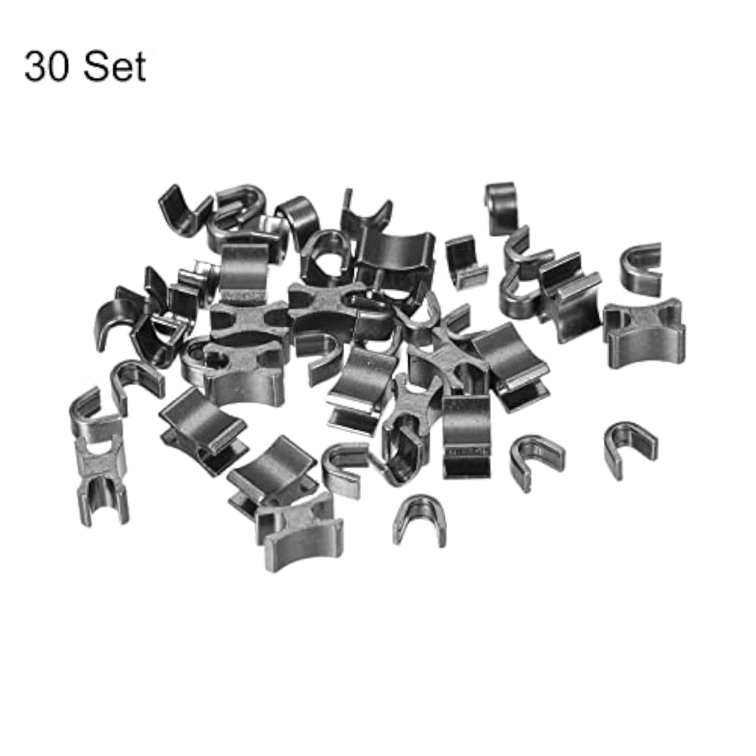 30 Sets Zipper Slider Retainers, #10 Top Stoppers & Bottom Stops For B