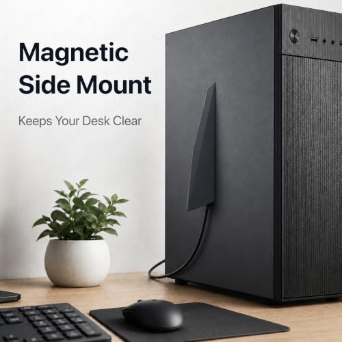 External Wifi 6 6E Antenna 2.4G/5G Magnetic Base Antenna Pc Desktop Computer For Asus Rog Strix Z690 B460 B360 H610 H670 M13H M12 M11 Wifi 2T2R Motherboard Card (Cable 80Cm/2.7Ft)