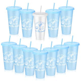 12 Pcs Last Toast On The Coasts Bachelorette Party Plastic Cups 24 Oz Party Tumbler With Lids And Straws Camp Bachelorette Cups For Bride Bridesmaid Gifts (Classic)