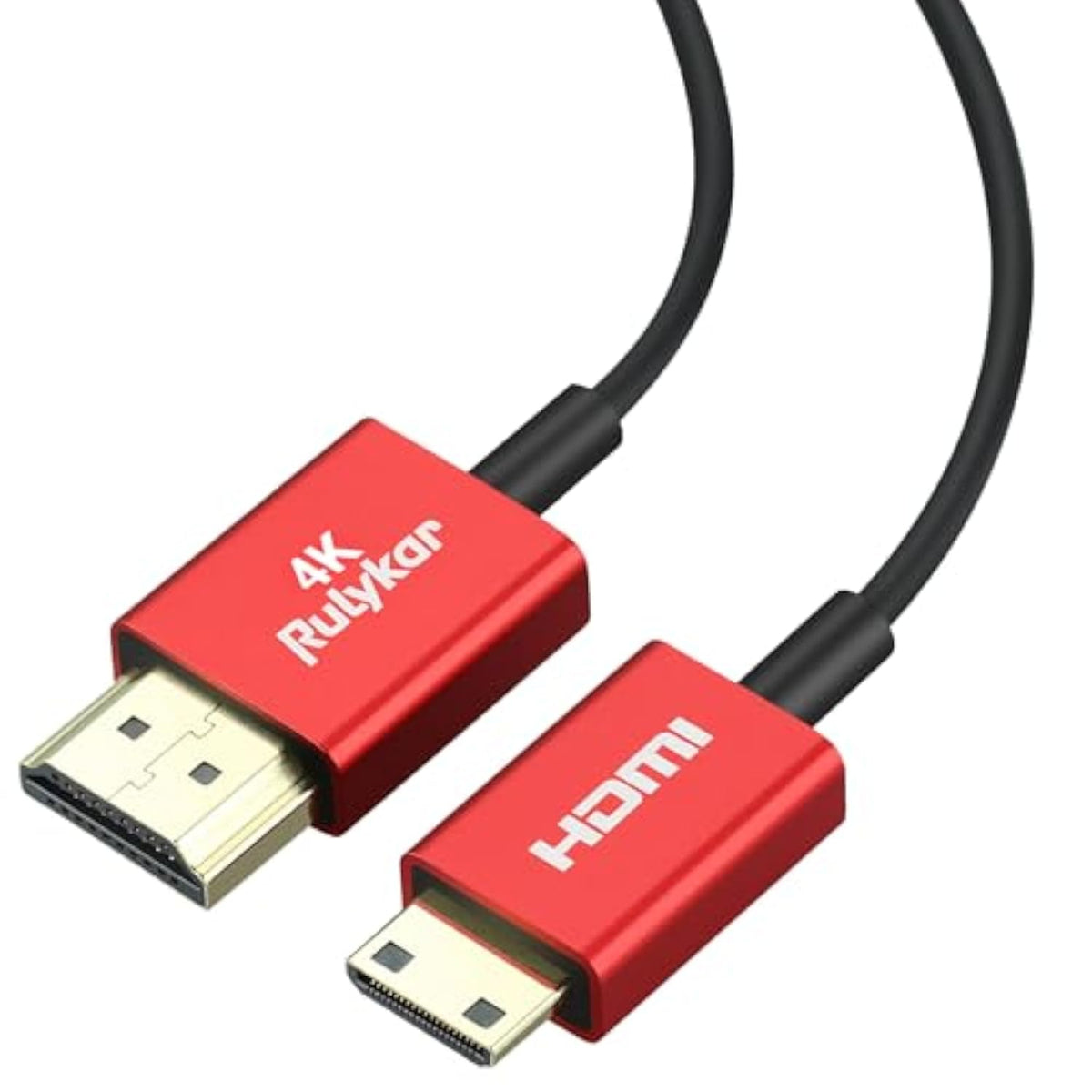 Short 8K Mini Hdmi To Hdmi 2.1 Cable 1.5Ft/0.5M,Ultra High Speed 48Gbps Thin H