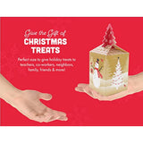 Gia'S Kitchen Christmas Treat Gift Containers, 20 Pack - 3D Christmas Gift Boxes To Hold Delicious Holiday Treats - Perfect Cookie Holders For Gift Giving, Party Favor Bags - Snowman