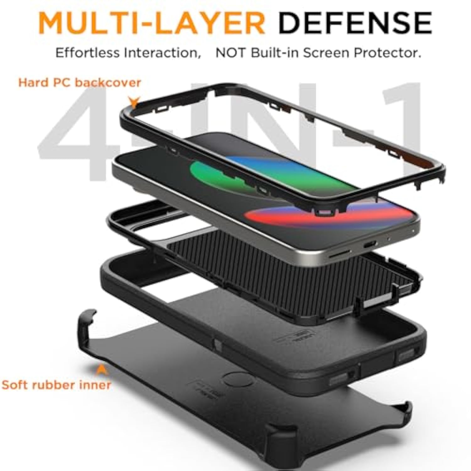 Belt-Clip Holster Case For Google Pixel 10/10 Pro,Heavy Duty Drop Protection Full Body Rugged Shockproof/Drop Proof/Dustproof Military Grade Tough Durable Cover For Google Pixel 10/10 Pro