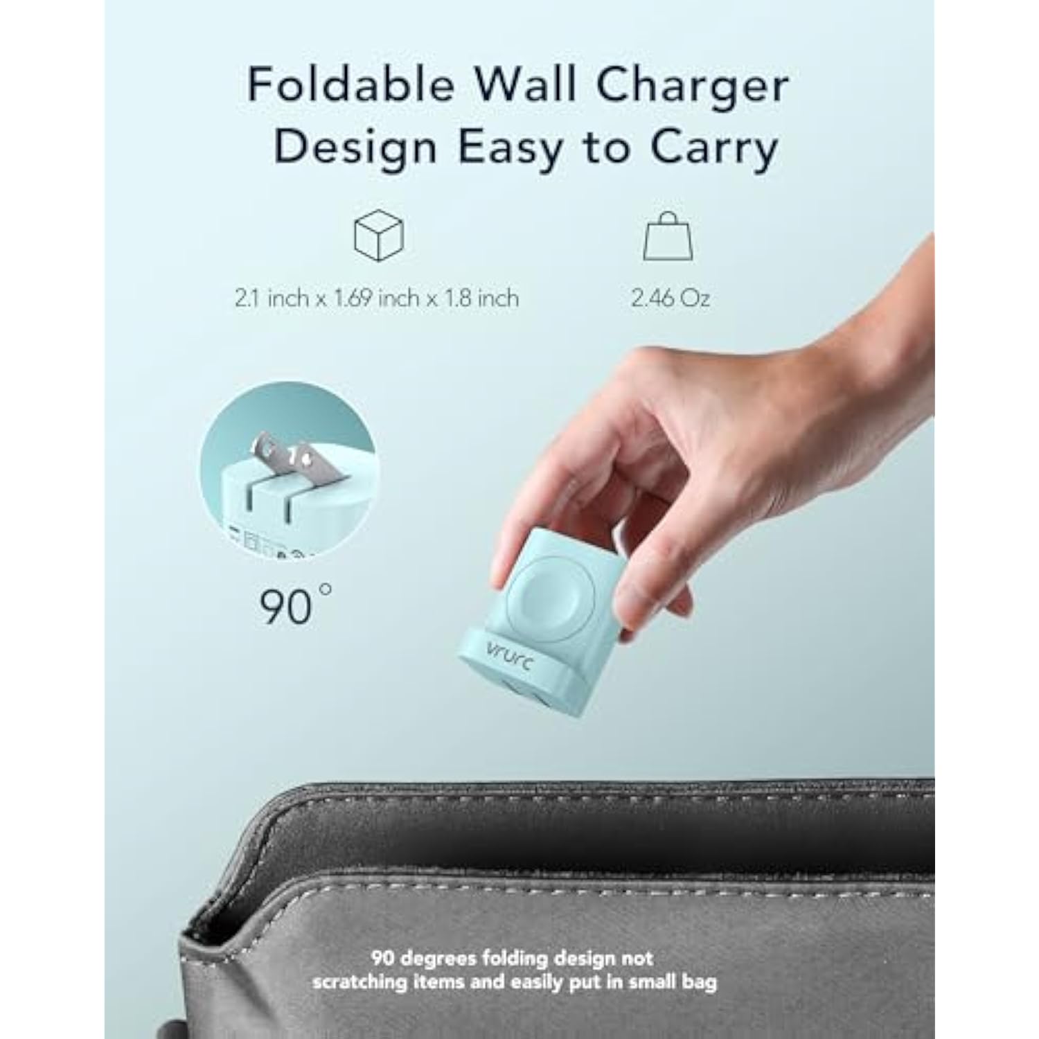 Charger For Apple Watch, Wireless Magnetic Portable Iwatch Charger Stand, Pd 20W 3-In-1 Travel Fast Charging Block For Iwatch Ultra/Se/10/9/8/7/6/5/4/3/, Iphone 16/15/14/13,Android-Green