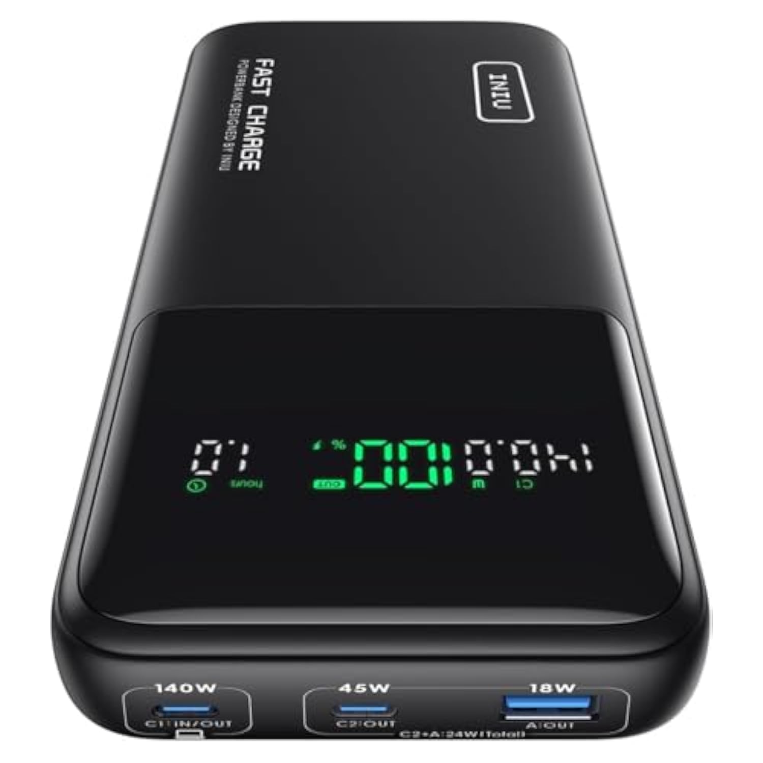 140W Power Bank, 27000Mah High Capacity Laptop Portable Charger, Usb C In&Out Tablet Powerbank, Smart Digital Display Phone Charger Compatible With Iphone 15, Samsung, Ipad, Macbook, Laptop Etc.