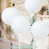 24" White Large Balloons 15pcs – Giant Latex for Parties & Events