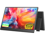 Portable Monitor 15.6-Inch Fhd 1080P Ultra-Slim Travel External Monitor Hdr Ips Gaming Display With Kickstand &Speakers Usb-C Hdmi Plug&Playfor Laptop Pc Phone Ps4/5 Xbox Switch