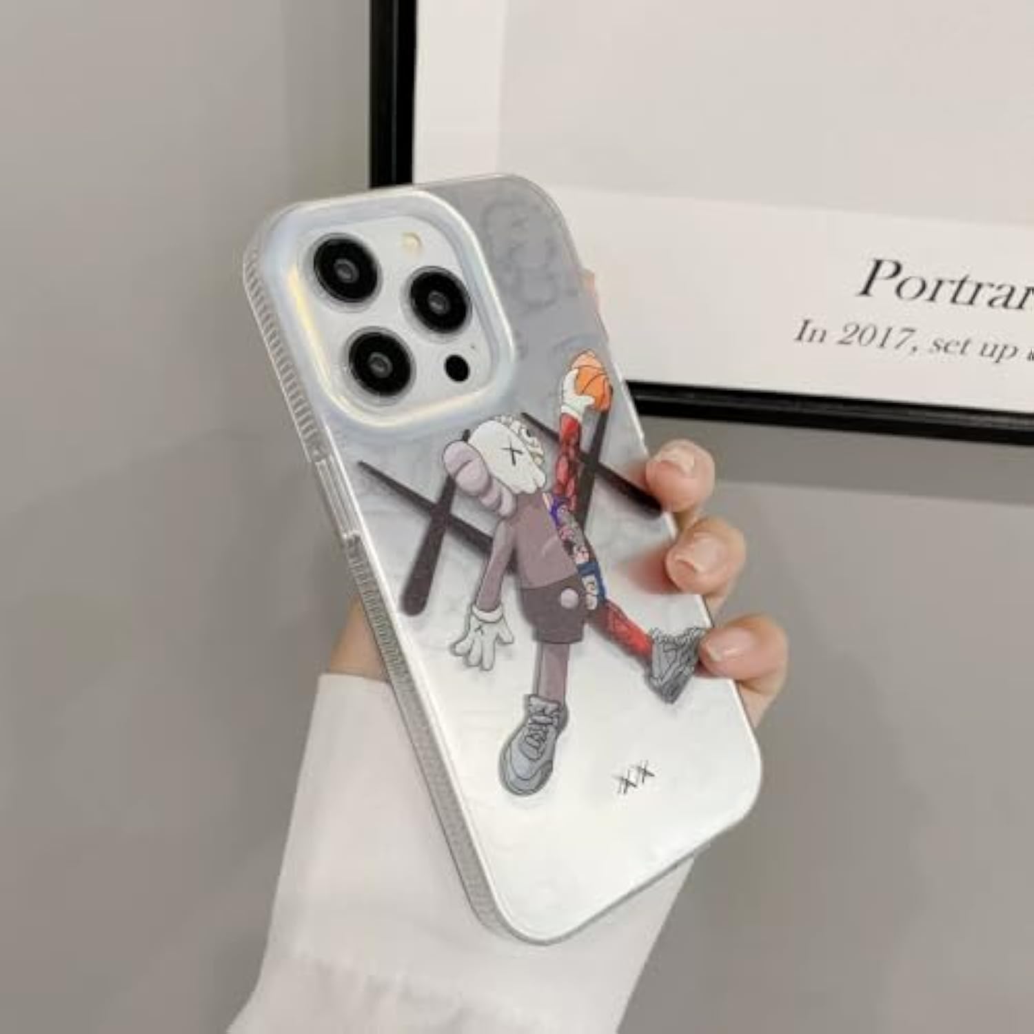 Cool Anime Black For Boys Case For Iphone 13/14 Phone Case With Trendy Robot Cartoon Design, Street Artworkn Imd Laser Shockproof Silicone Protective Cell Back Cover