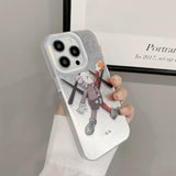 Cool Anime Black For Boys Case For Iphone 13/14 Phone Case With Trendy Robot Cartoon Design, Street Artworkn Imd Laser Shockproof Silicone Protective Cell Back Cover