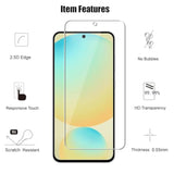 (3+3) For Samsung Galaxy S24 Fe 5G (3 Pack) Tempered Glass Screen Protector And (3 Pack) Camera Lens Protector, 9H Hardness, 2.5D, Anti Scratch, Hd Clear