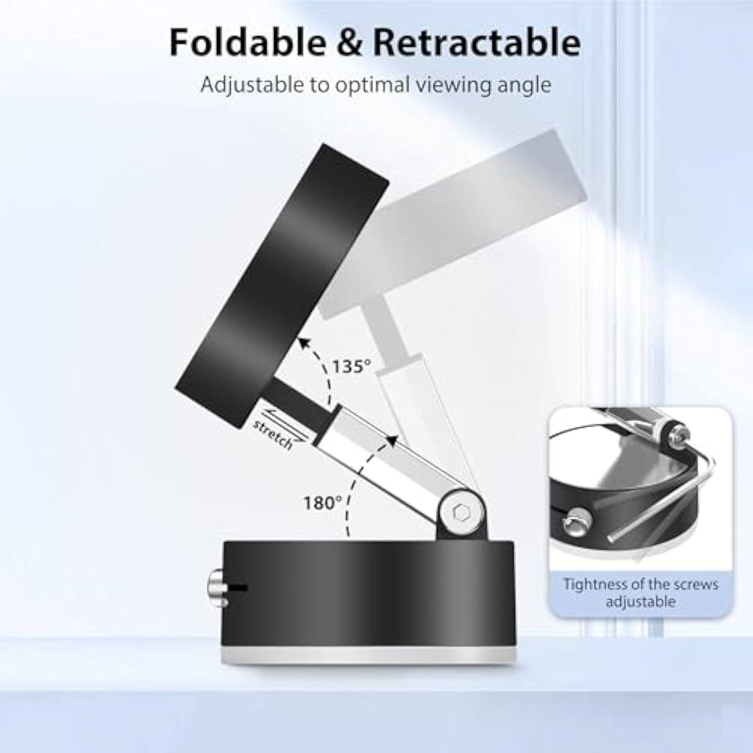 Vacuum Magnetic Suction Phone Holder, Foldable Suction Phone Mount, Magnetic Suction Cup Phone Holder For Iphone 16/15/14/13/12, For Smooth Surfaces Such As Shower, Car, Mirror