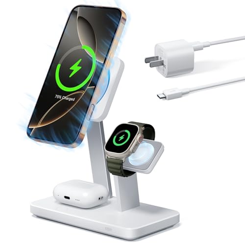 ESR 25W 3-in-1 Charger Stand for Magsafe, Made for -Certified Magnetic Wireless Charger, 15W Charging Station for iPhone 17-12