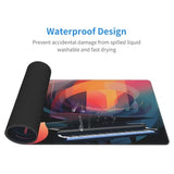 Jazz Music Festival Mouse Pad, Large 31.5 X 11.8 In Rubber Base Keyboard Mouse Mat Desk Pad