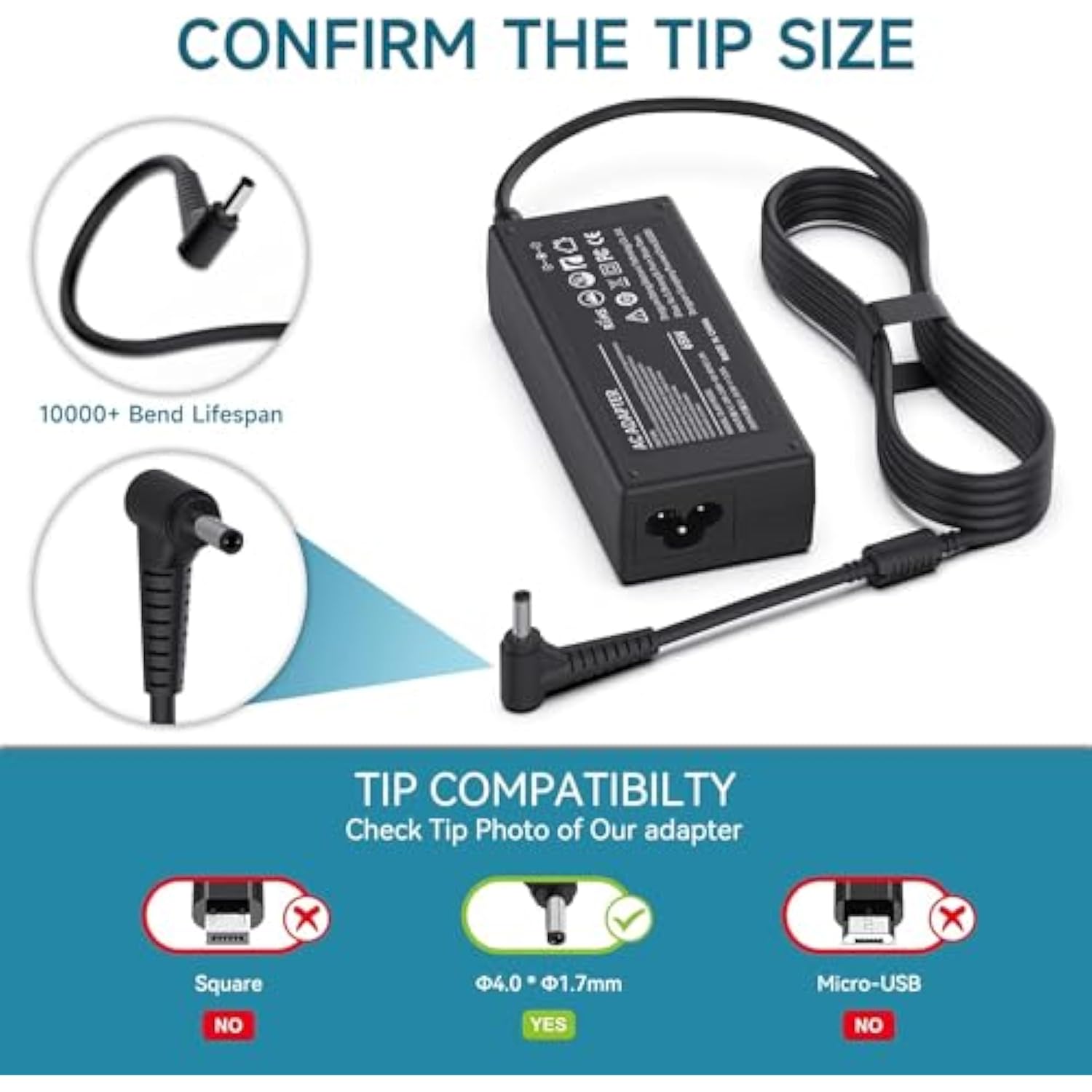 65W 45W Ideapad Laptop Charger Ac Adapter For Lenovo Ideapad 3 5 330 330S 320