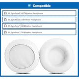 Professional Earpads Cushion Replacement Compatible With Jbl Synchros E50Bt E50 S500 S700 Wireless Headphones Ear Pads With Skin-Friendly Leather And Memory Foam