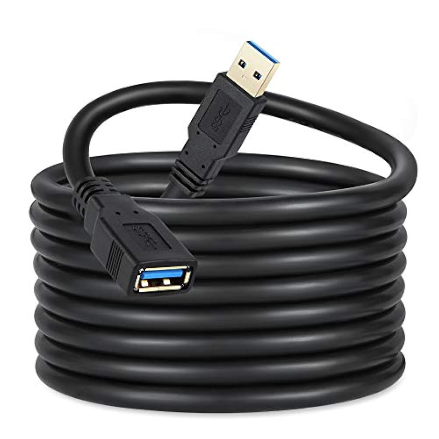 Usb 3.0 Extension Cable 10Ft Usb3.0 Type A Male To Female Extender Cable Usb 3.0 Cord Compatible For With Usb Keyboard,Mouse Usb Extender(Black 10Ft)