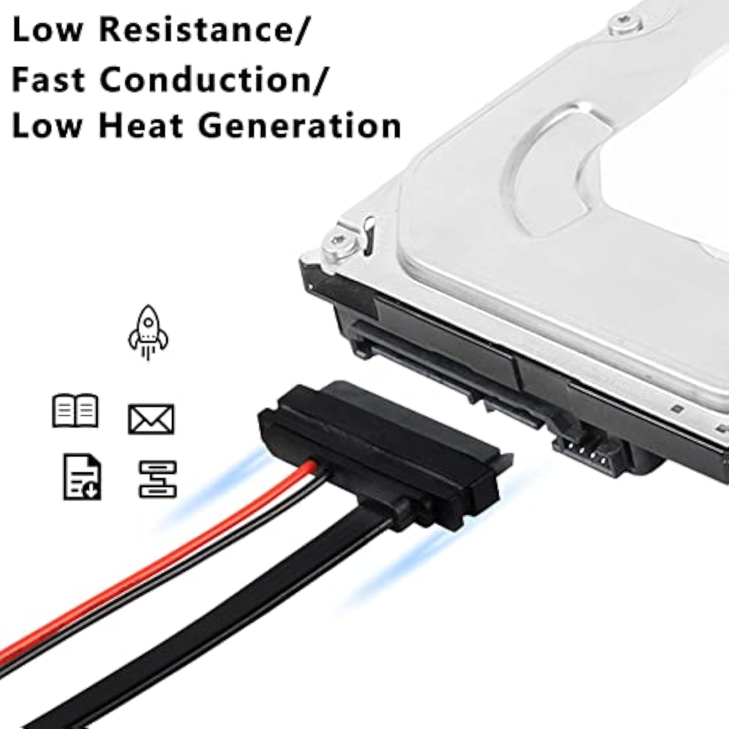 Slimline Sata 13 Pin Male To 22 Pin Sata Female Cable Adapter,Slimline Serial