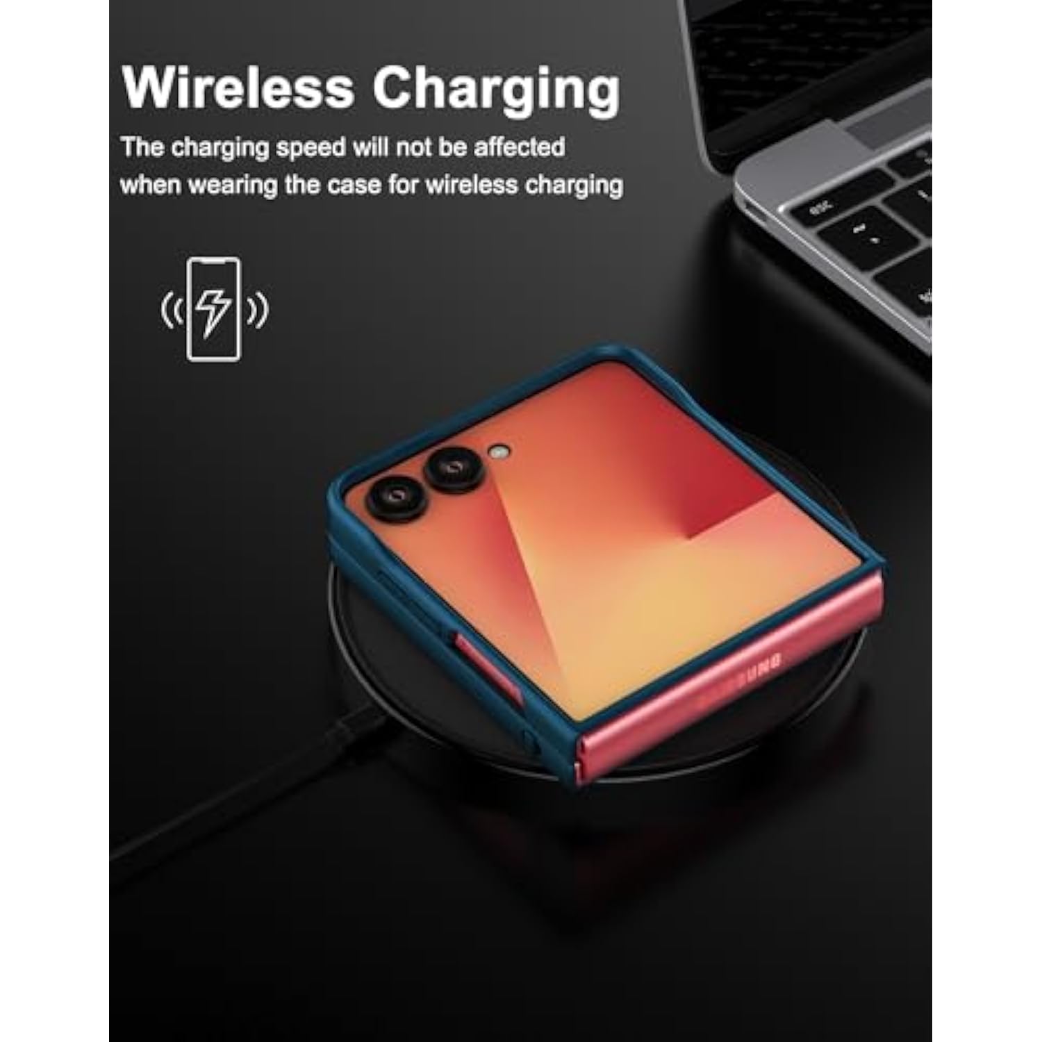 For Samsung Galaxy Z Flip 7 Case Matte Frosted, Slim Hard Pc Cover With Anti-Slip Grip, Lightweight Protective Flip 7 Phone Case With Stylish Colored Design (Matte Teal)