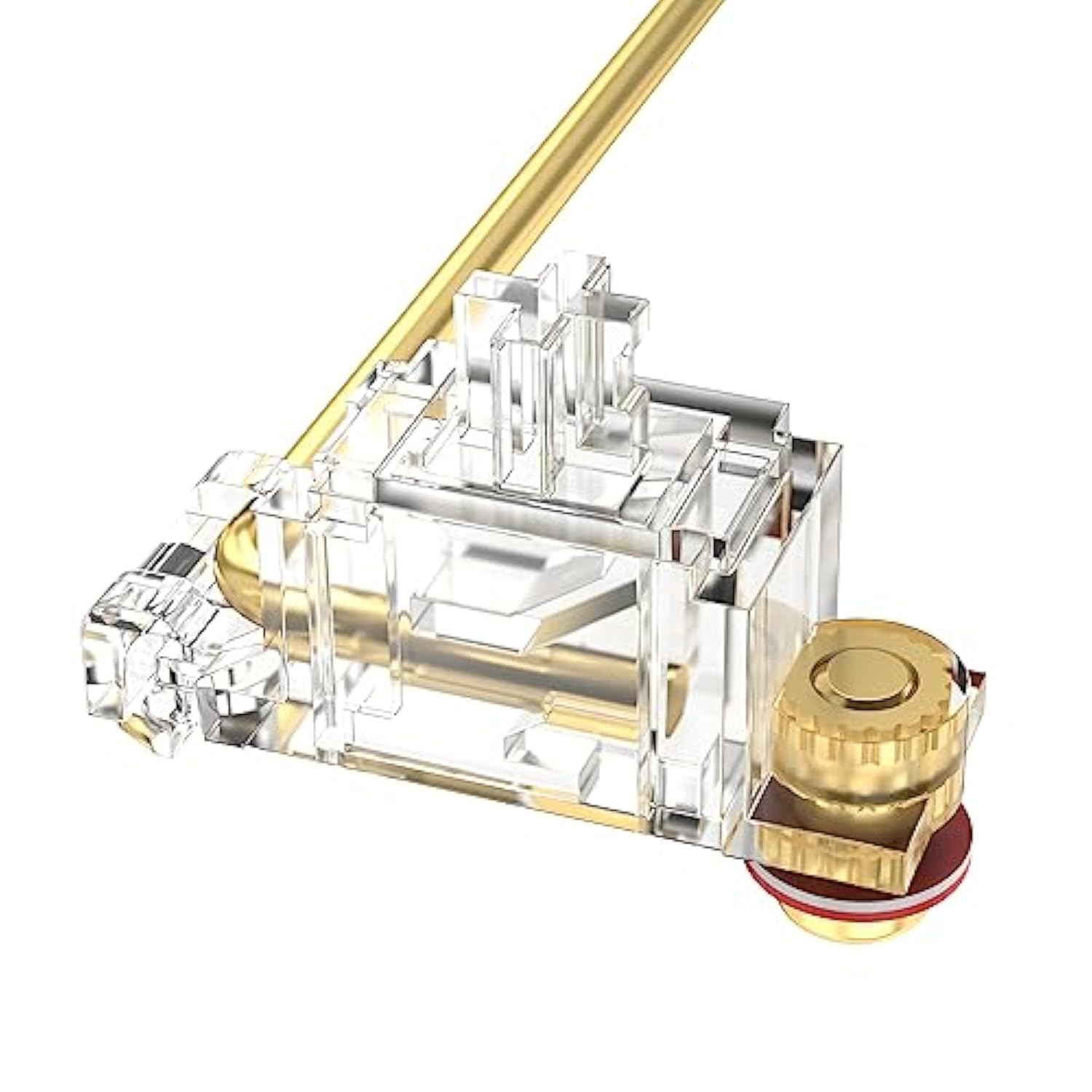 V2 Screw-In Stabilizers, 7U, 6.25U, 2U Clear Pcb Mount Stabilizer Pre-Clipped,