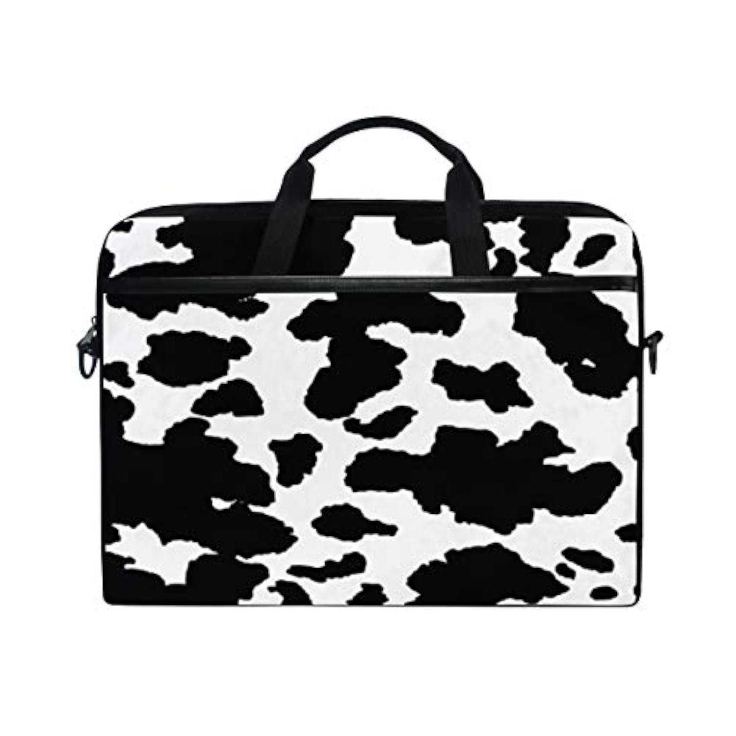 Laptop Bag Case Geometrical Animal Skin Cow Print Computer Protector Bag Travel Totes Briefcase With Shoulder Strap For Women Men Girl Boys