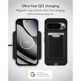 For Google Pixel 10 Pro Xl (2025) Case, Compatible With Qi2 Magsafe And Pixelsnap - Limitless - Protective Pixel 10 Pro Xl Black Leather Case - Shockproof Phone Cover, Black