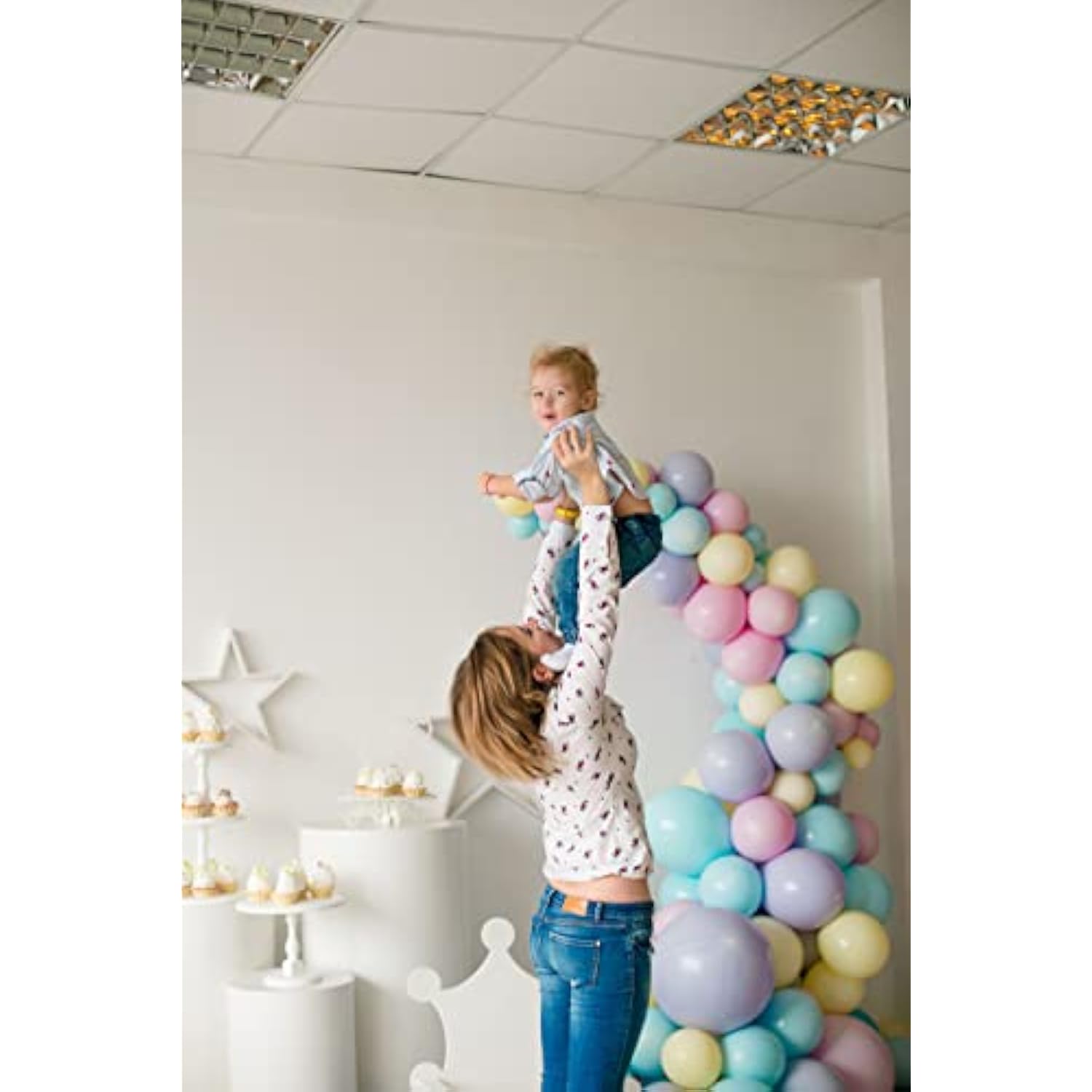 105 Pcs Dark Red Balloons Different Sizes Pack 18/12/10/5 Inch Latex P