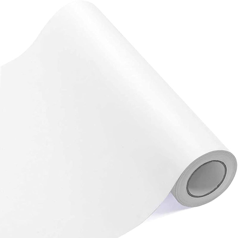 Permanent Adhesive Vinyl 12 Inches By 25 Feet Matte White Vinyl Rolls