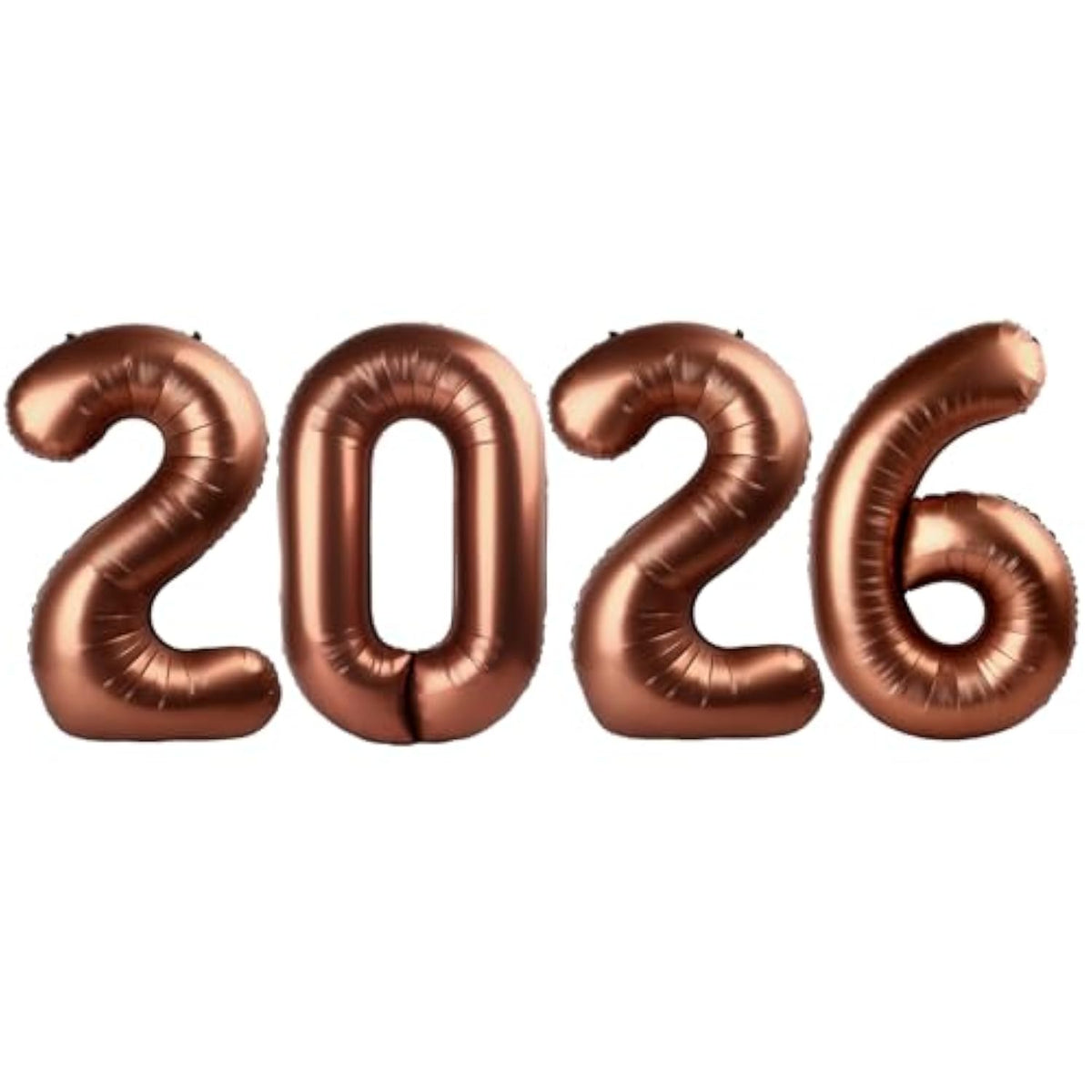 2026 Coffee Brown Balloon Numbers 40in for New Year Eve Party Decorations
