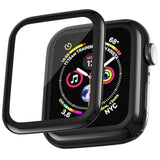 6-Pack 3D Hd Clear Screen Protectors Compatible With Apple Watch 38Mm/40Mm/41Mm/42Mm/44Mm/45Mm/46Mm/49Mm Compatible With S1/2/3,S4/5/6Se,S7/8/9,S10,Ultra 1/2/3 All Models (38Mm/Black, S1/2/3)