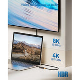 Cable Matters Portable 8K USB C to HDMI 2.1 Adapter Support 4K 120Hz and 8K 60