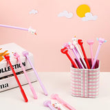 30 Pieces Heart Shape Pens Unicorn Ballpoint Valentine'S Day Pens Heart-Shaped Ballpoint With Wings Novelty Rollerball For Student Stationery Office Valentine'S Day Party Supplies