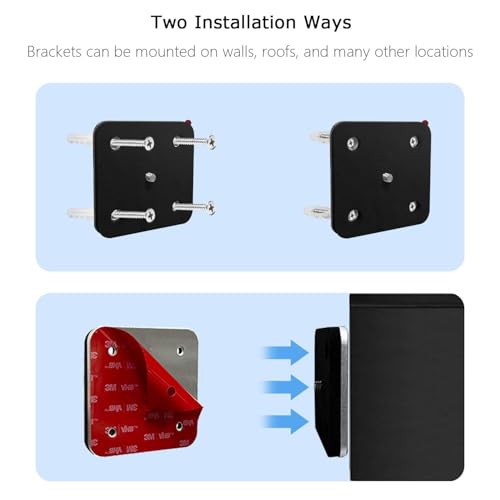 Drill Free Wall Mount Compatible with HY300PRO Mini Projector Ceiling Mount, HY300 PRO Accessories Aluminum Wall Mount Stand
