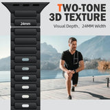 Men’s Sport Silicone Apple Watch Band, Multiple Sizes, Soft Strap