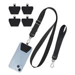 Phone Lanyard, 4X Durable Pads, Adjustable Cell Phone Lanyard Premium Nylon Crossbody Lanyards Around The Neck Fitting For All Most Smartphones