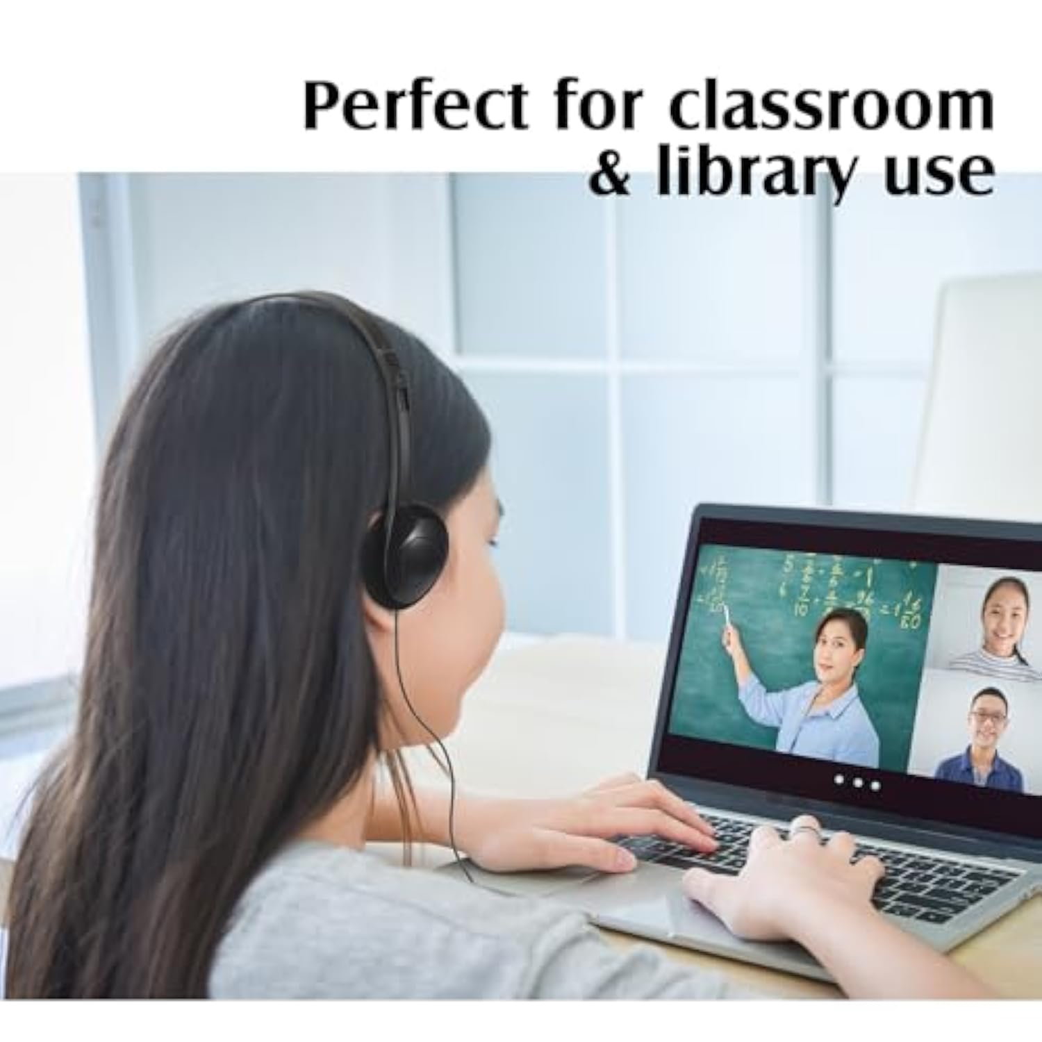 20 Pack Classroom Kids Headphones On Ear Headphones Over The Head Earphones For Student School Children Teen Boys Girls Adults, Black