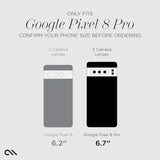 Case-Mate Google Pixel 8 Pro Ultra Screen Protector - 6.7 Inch - Anti-Scratch Tempered Glass w/ 5x Shatter Protection - Durable 9H Glass w/Installation Frame, High Clarity, Case Friendly, Easy Apply