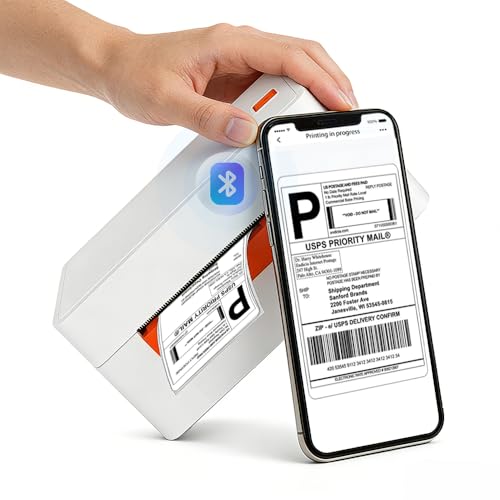 A81-Pro 4X6 Wireless Bluetooth Thermal Shipping Label Printer,Portabel Label Printer Maker For Fast Ecommerce Shipping, Compatible With , Ebay Ios/Android/Windows Etc
