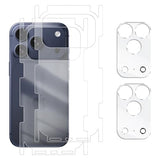 [2+2 Pack Flexible Back Screen Protector + Tempered Glass Camera Lens Protector for iPhone 17 Pro, HD Clear Anti Scratch Self-Healing Not Glass Full