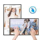 43-Inch Touch Screen Monitor Wall Mount, 2K Smart Industrial Digital Signage Display, Automatic Playback, Intelligent Split Screen, Timer Switch, Cms Remote Publishing, Usb/Wifi/Port Player
