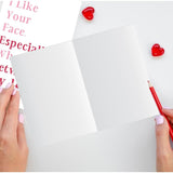 Rude Valentines Day Card For Husband Wife, Romantic Valentine’S Day Cards Gifts For Girlfriend Boyfriend, Dirty Valentines Day Card For Him Her, Lesbian Vday Card, Naughty I Love Your Face Card
