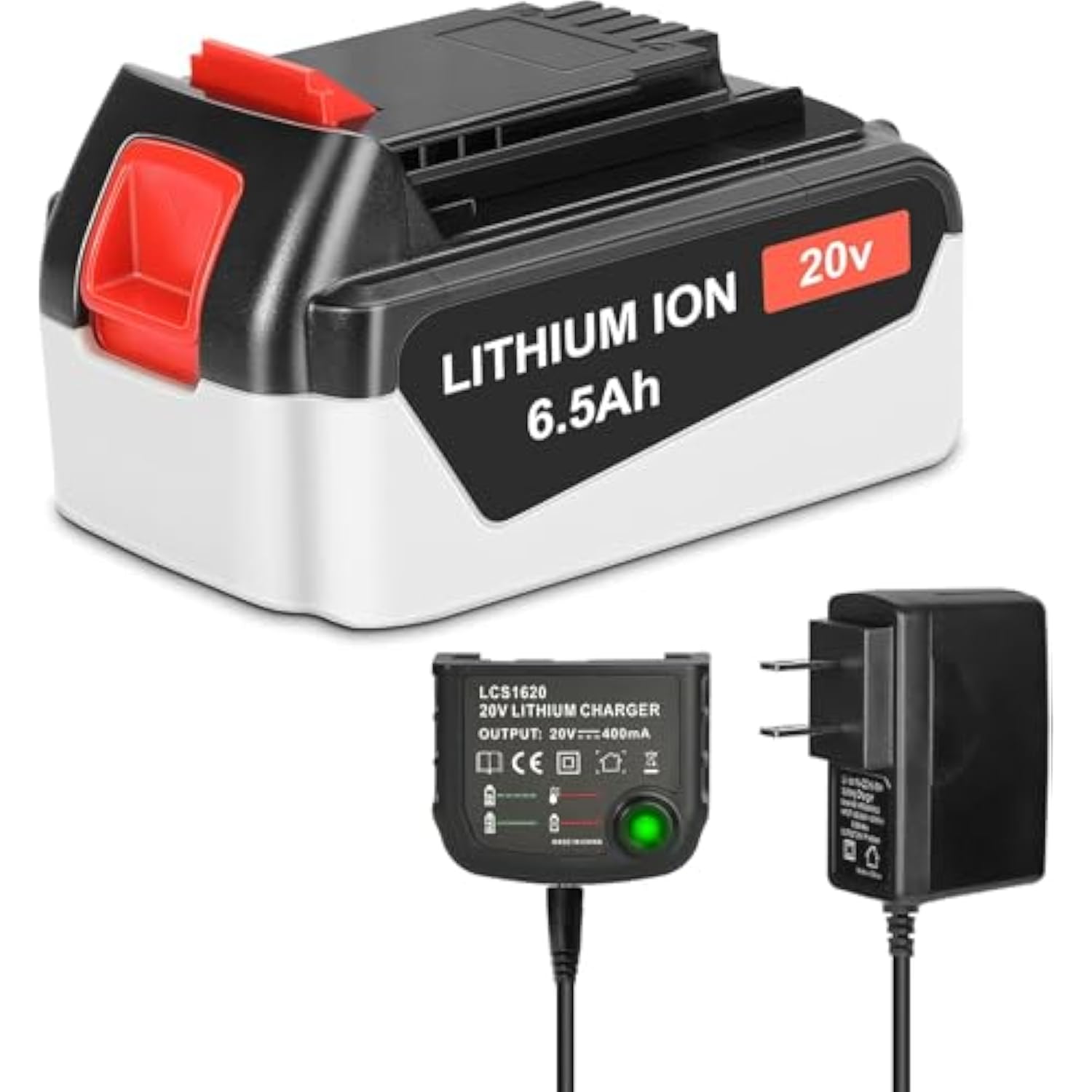 20V Lithium Battery And Charger Compatible For Black And Decker 20V Lithium Battery Lbxr20 Lb20 Lbx20 Lbxr2020-Ope Lbxr20B-2 Lbx4020 Lst220