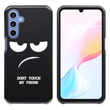 For Samsung Galaxy A16 Case, Cute [Don'T Touch My Phone] Shockproof Dual Layer Slim Protective Silicone Plastic Cover For Kids Boys Men Phone Case (Galaxy A16 6.7-Inch)