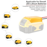 Power Wheel Adapter Compatible With For Dewalt 20V Battery Adapter, Power Wheel Battery Converter Kit Include Fuse & Wire Terminals,12Awg Wire, Power Connector For Diy Rc Car Toys Robots