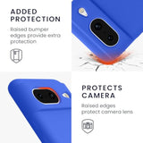 Google Pixel 8 Case Compatible with kwmobile - TPU Silicone Phone Cover with Soft Finish - Baltic Blue