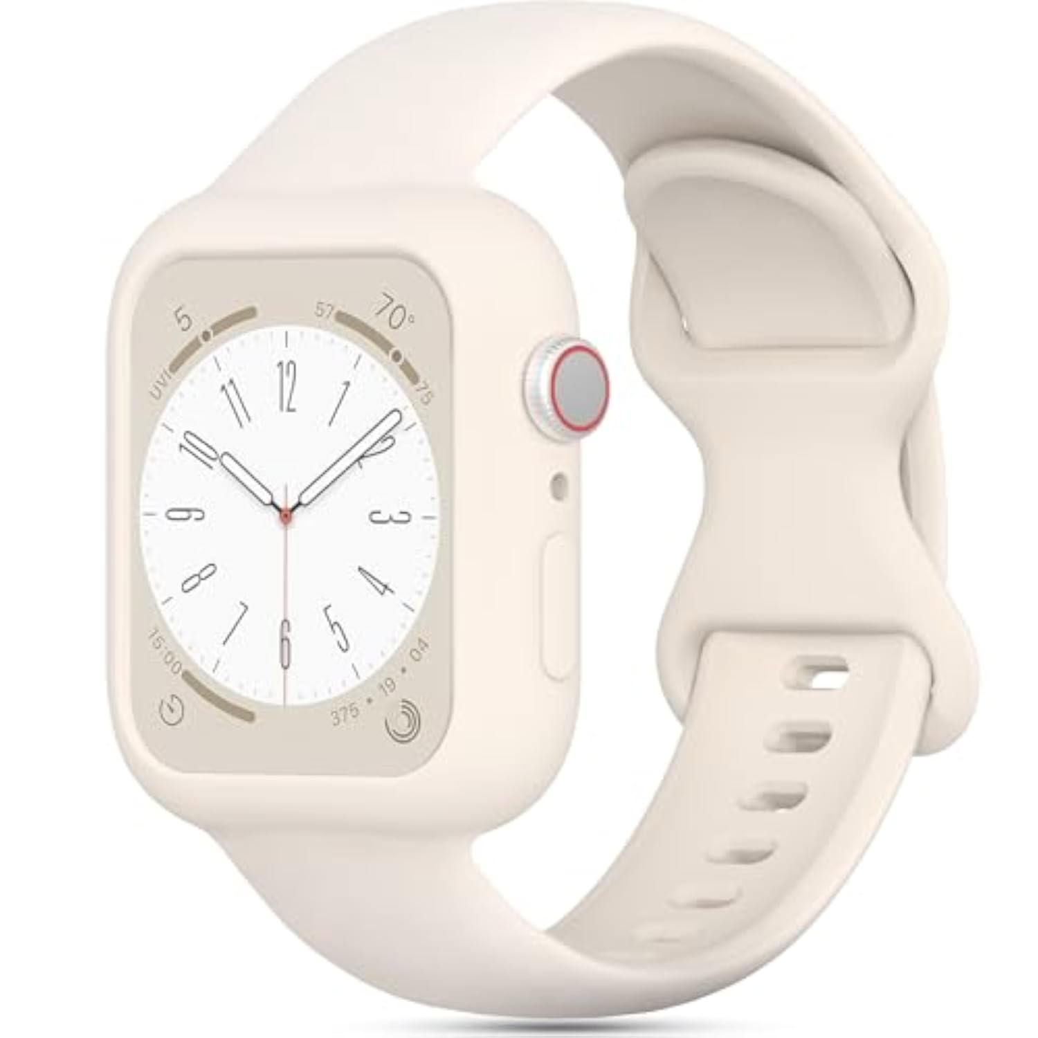Silicone Bumper Case Protective Cover Band Compatible with Apple Watch Band